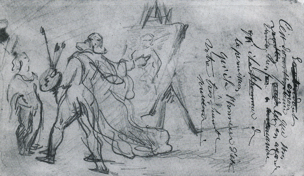 Paul Cézanne - Painter holding a palette