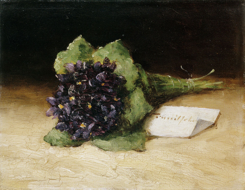 Paul-Désiré Trouillebert - Nature morte aux violettes