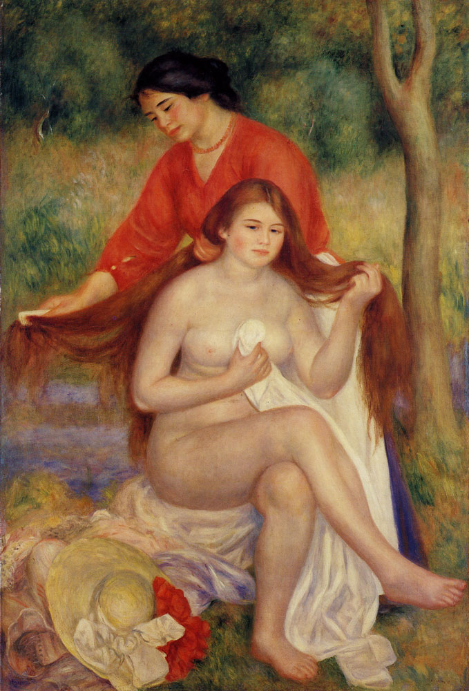 Pierre-August Renoir - Bather and Maid