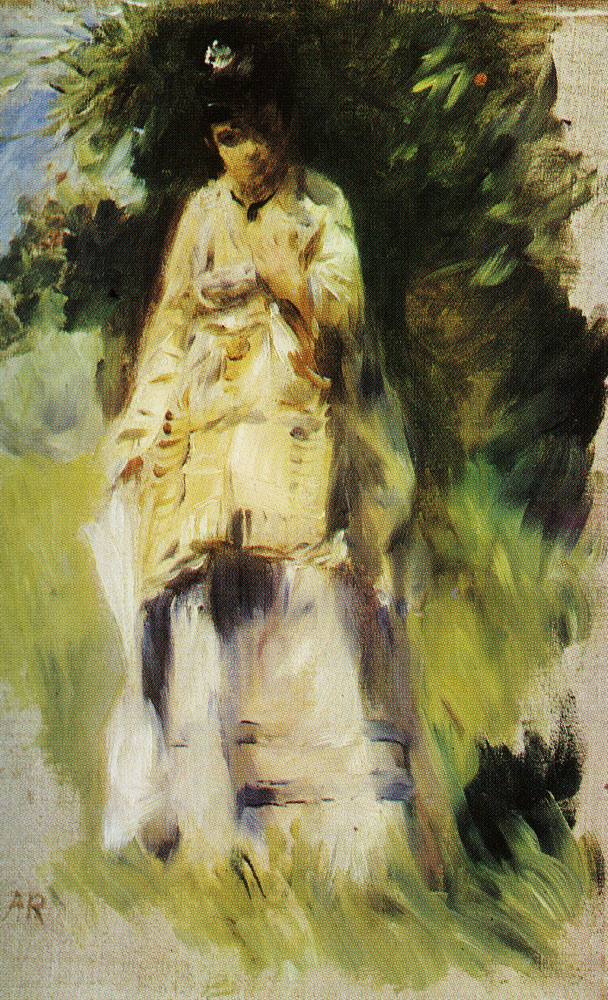 Pierre-Auguste Renoir - Woman standing by a tree