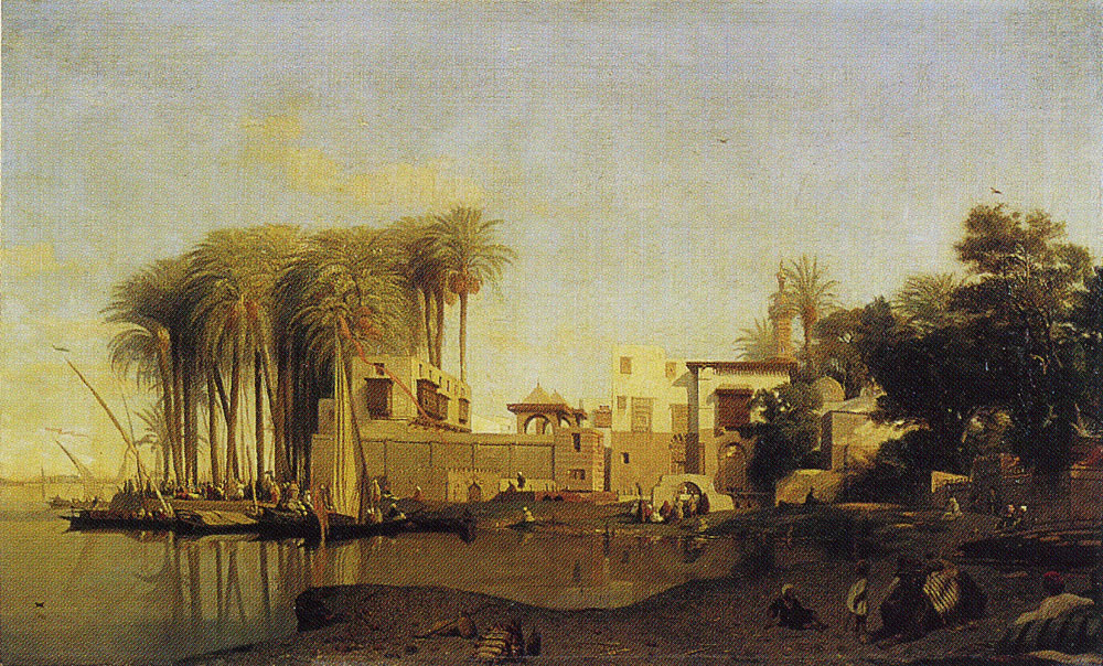 Prosper Marilhat - Beni Suef on the Nile