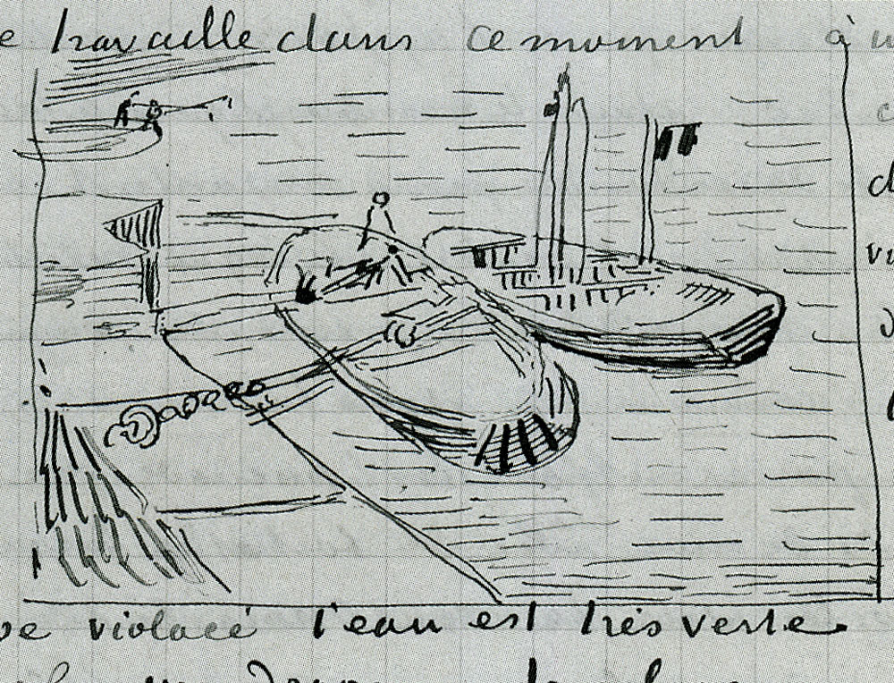 Vincent van Gogh - Sand barges on the Rhône