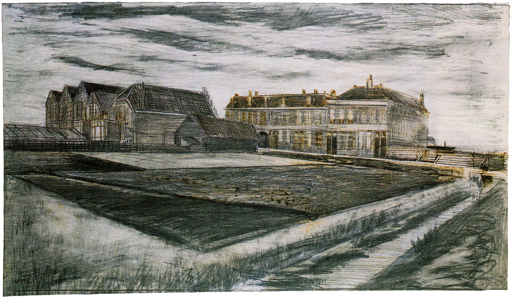 Vincent van Gogh - The Houses on Schenkweg where Van Gogh lived