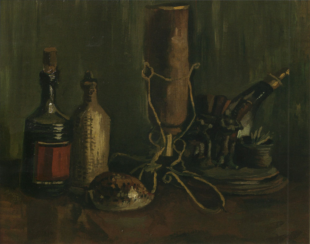 Vincent van Gogh - Still life with bottles and a cowrie shell