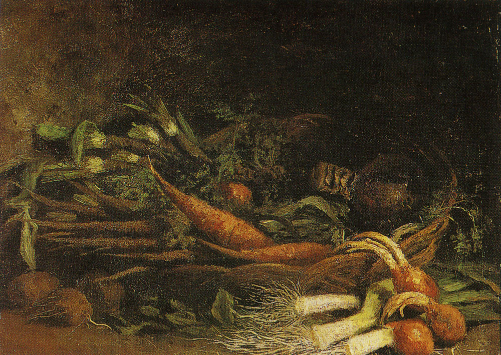 Vincent van Gogh - Still life with a basket of vegetables