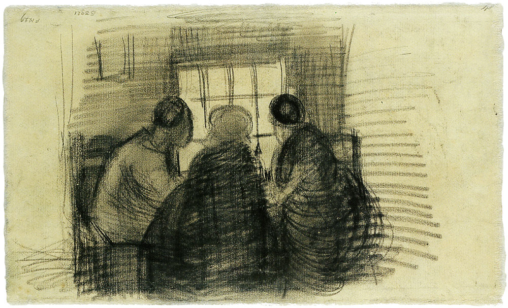 Vincent van Gogh - Three people sharing a meal