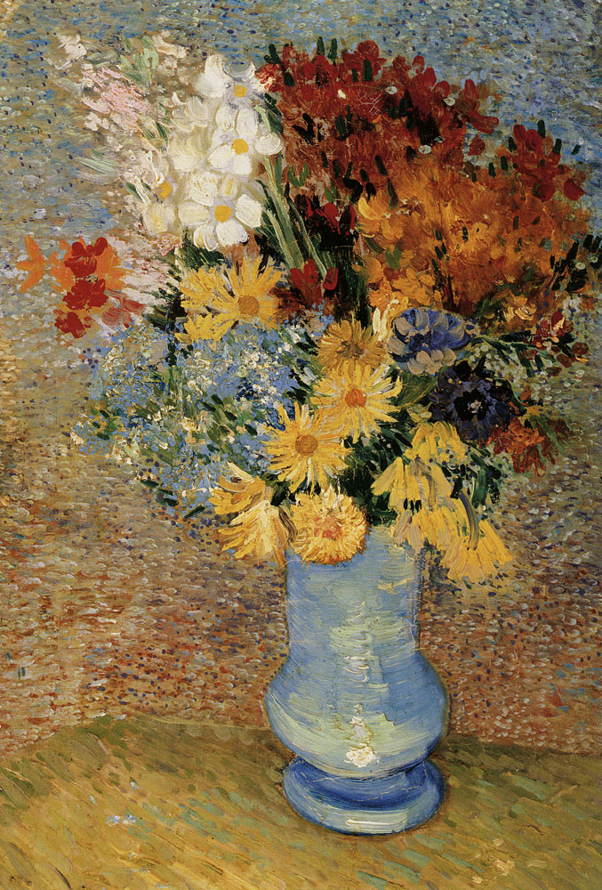 Vincent van Gogh - Vase with daisies and anemones