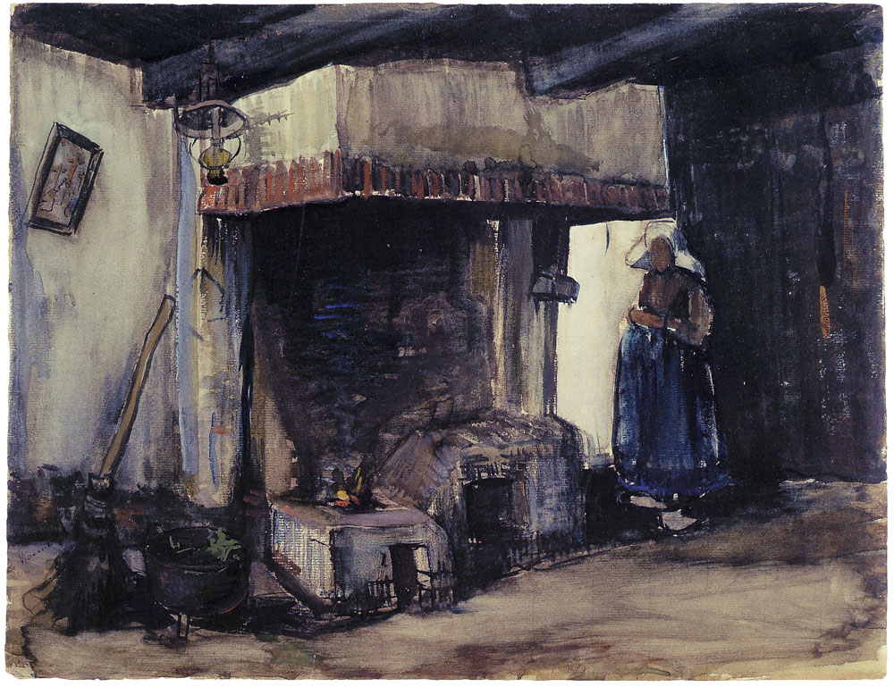 Vincent van Gogh - Woman by a hearth