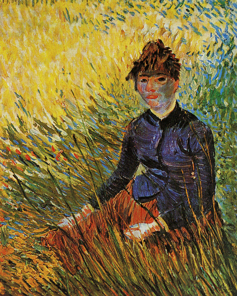Vincent van Gogh - Woman, sitting in the grass