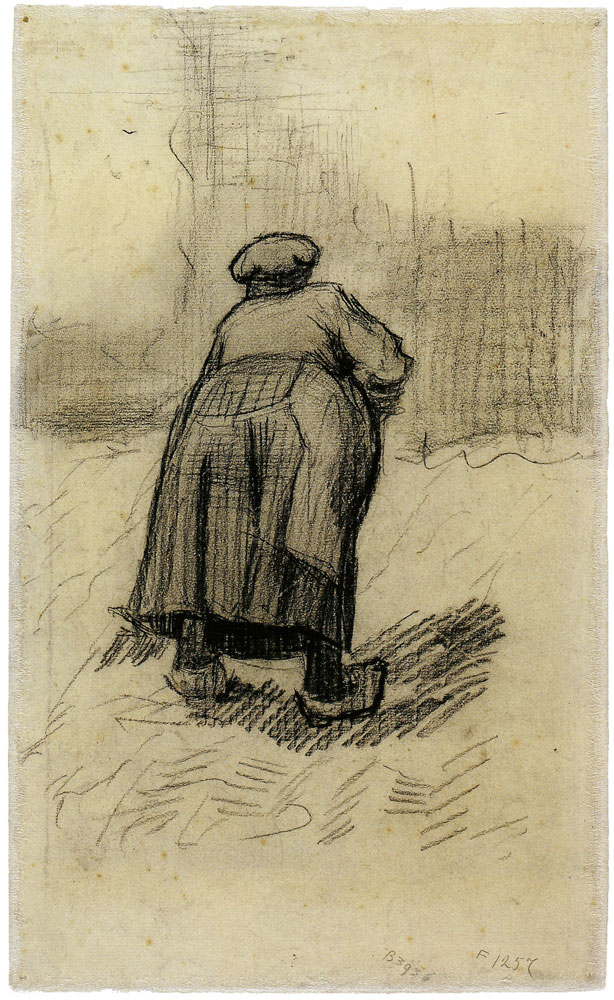 Vincent van Gogh - Peasant woman lifting potatoes