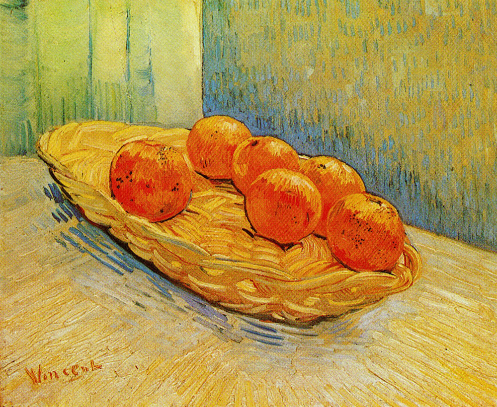 Vincent van Gogh - Still Life with Basket and Six Oranges