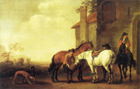 Abraham van Calraet Halt at an Inn