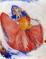 Albert Besnard Study for the Delphi ballerina