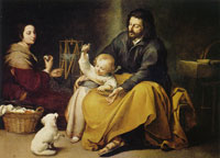 Bartolomé Esteban Murillo The Holy Family with a Bird