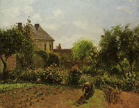 Camille Pissarro The artist's garden at Eragny