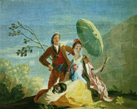 Cornelius Vandergoten after Francisco Goya The Parasol