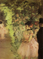 Edgar Degas Dancers backstage
