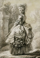 Elisabeth Louise Vigée Le Brun Marie Antoinette in the Park of Versailles