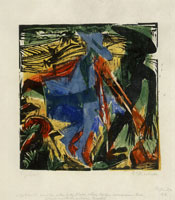 Ernst Ludwig Kirchner Schlemihl Tries to Seize the Shadow in Vain
