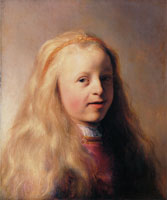 Jan Lievens - Smiling Girl with Long Blond Hair