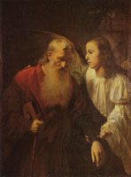 Johann Ulrich Mayr The old Tobias and the angel Raphael