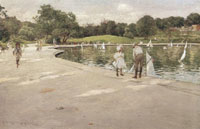 William Merritt Chase The Lake for Miniature Yachts