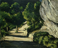 Paul Cézanne Forest road