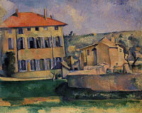 Paul Cézanne - House and farm of the Jas de Bouffan