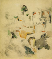 Paul Cézanne Rocks at Bibémus