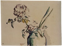 Paul Cézanne Rose in a vase