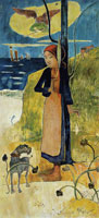 Paul Gauguin Breton Girl Spinning (Joan of Arc)
