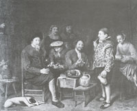Philips Koninck Interior with Peasants