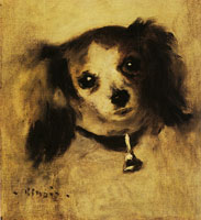 Pierre-Auguste Renoir Head of a dog