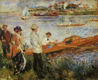 Pierre-Auguste Renoir Oarsmen at Chatou