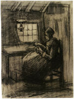 Vincent van Gogh Woman sewing