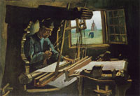 Vincent van Gogh Weaver near an Open Window