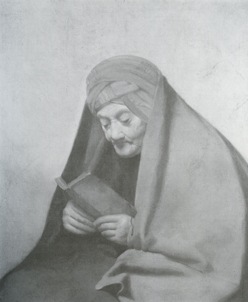 Abraham van Dijck - Old Woman Reading