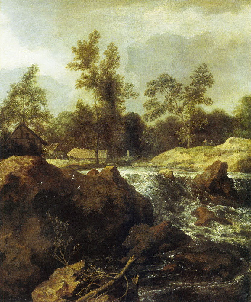 Allart van Everdingen - Landscape with Waterfall