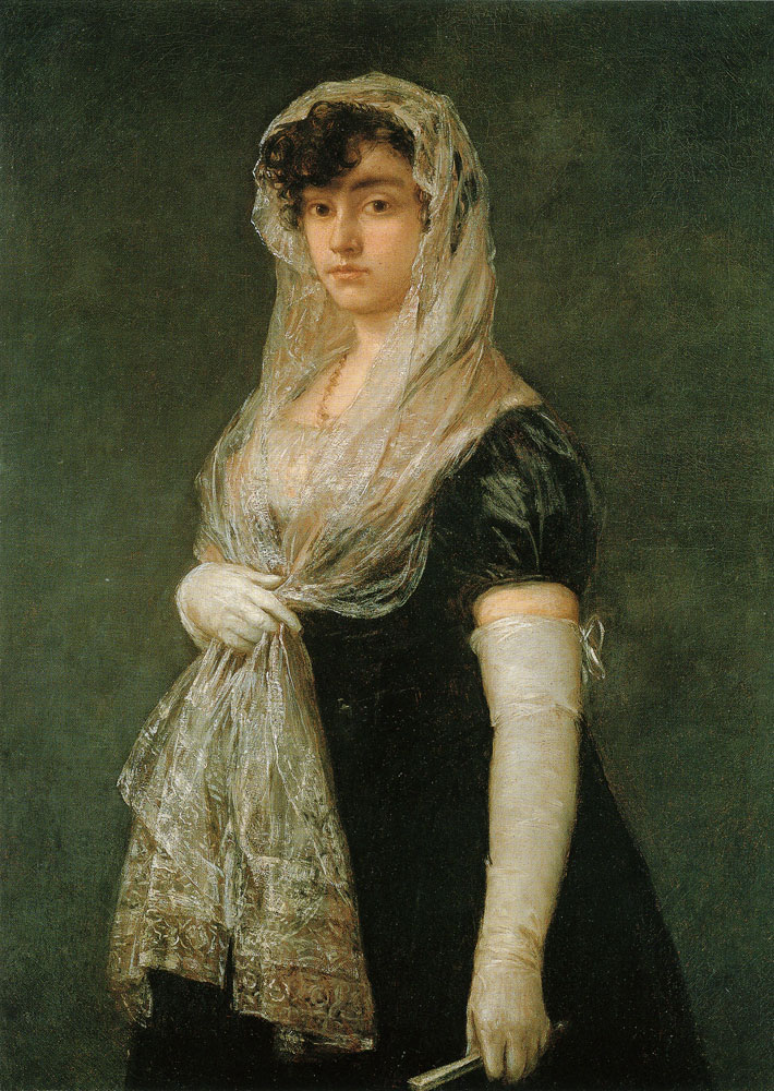 Francisco Goya - Young Lady Wearing a Mantilla and Basquina