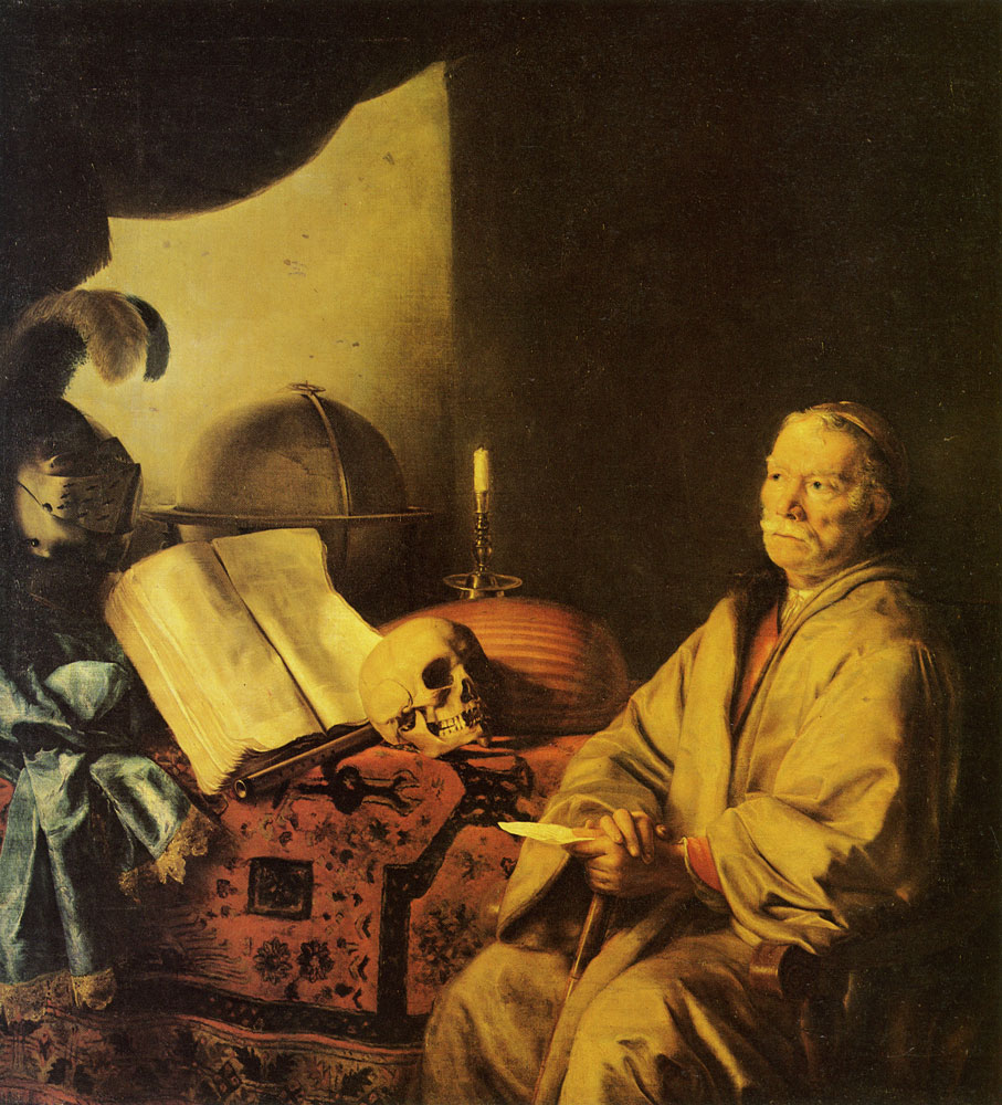 Godfrey Kneller - Scholar (Vanitas Allegory)