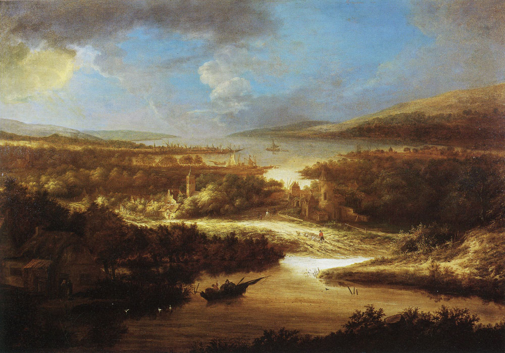 Jacob Koninck - River landscape
