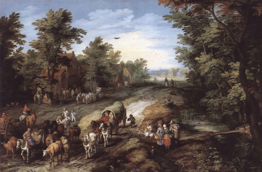Jan Brueghel the Elder - Village Street