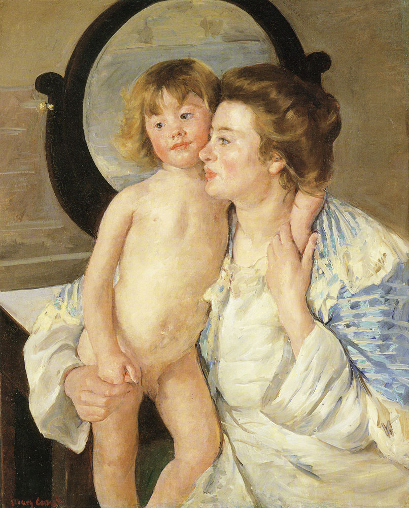 Mary Cassatt - Mother and Child or The Oval Mirror