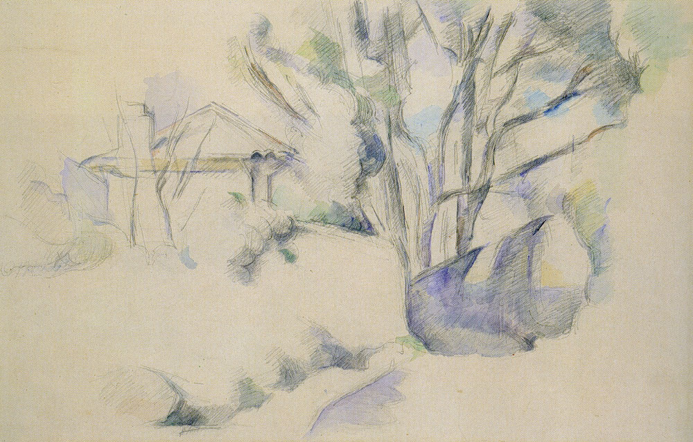 Paul Cézanne - House among the trees