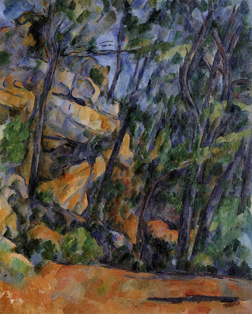 Paul Cézanne - Trees and rocks in the park of the Château Noir