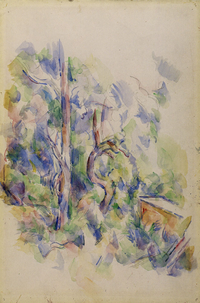 Paul Cézanne - Twisted tree and cistern in the park of the Château Noir
