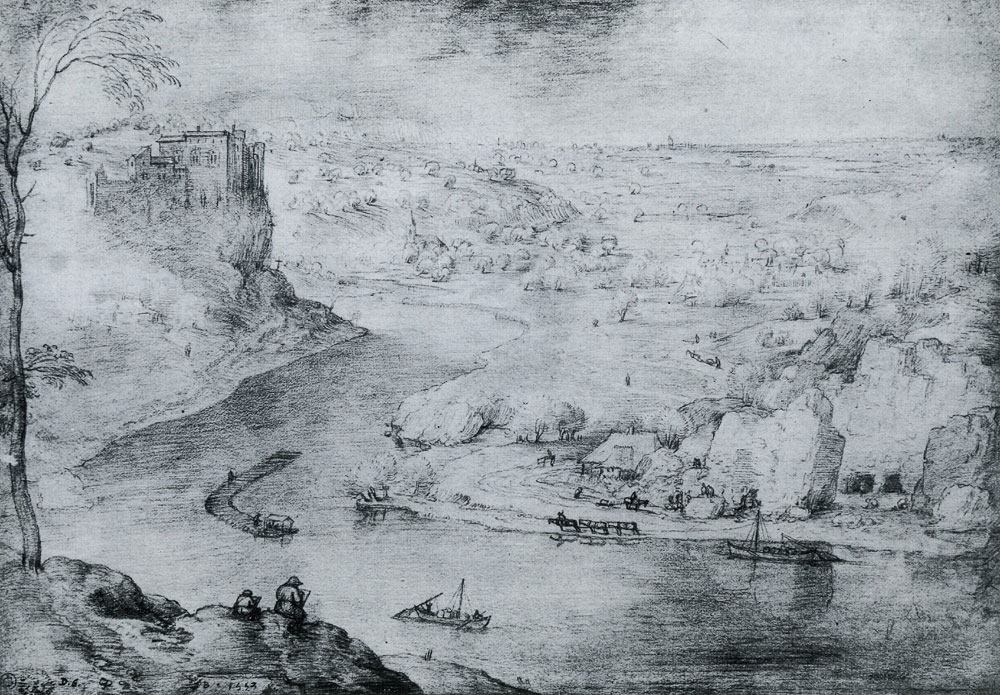Copy after Pieter Bruegel the Elder - River landscape