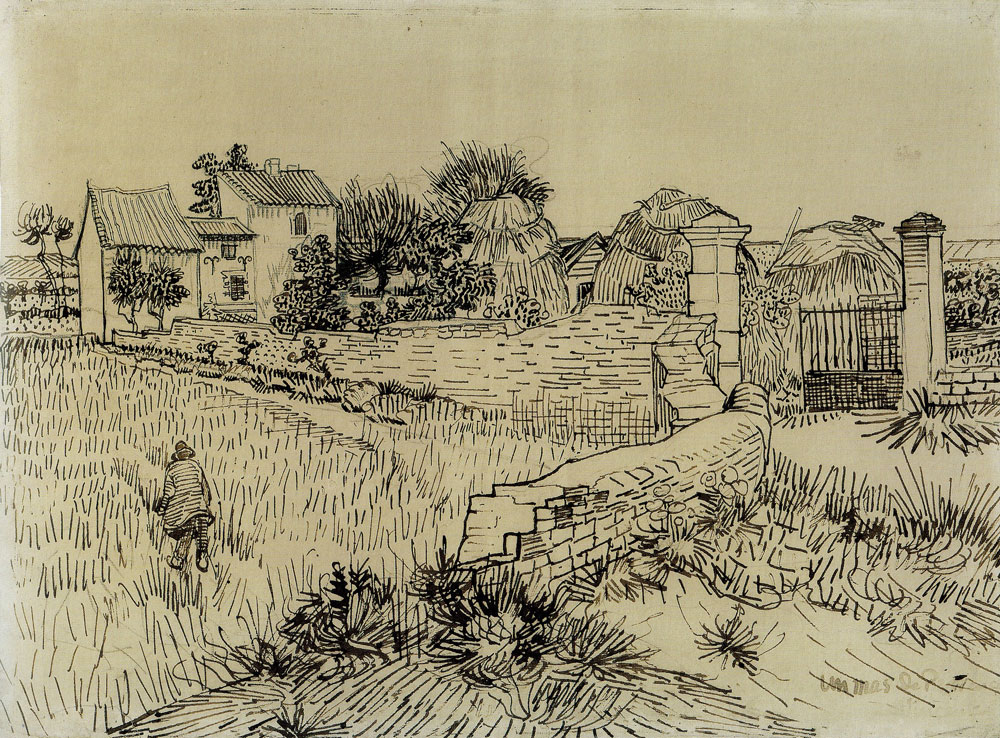 Vincent van Gogh - A Farmhouse in Provence