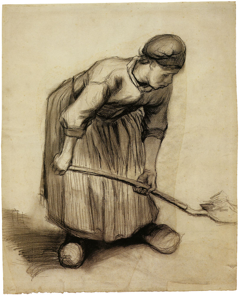 Vincent van Gogh - Peasant woman digging