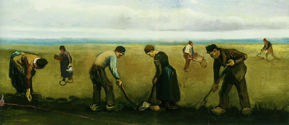 Vincent van Gogh - Peasants planting potatoes